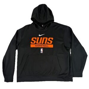 Nike Phoenix Suns Hoodie Men's XL Black Hooded Sweatshirt Dri-Fit NBA Basketball
